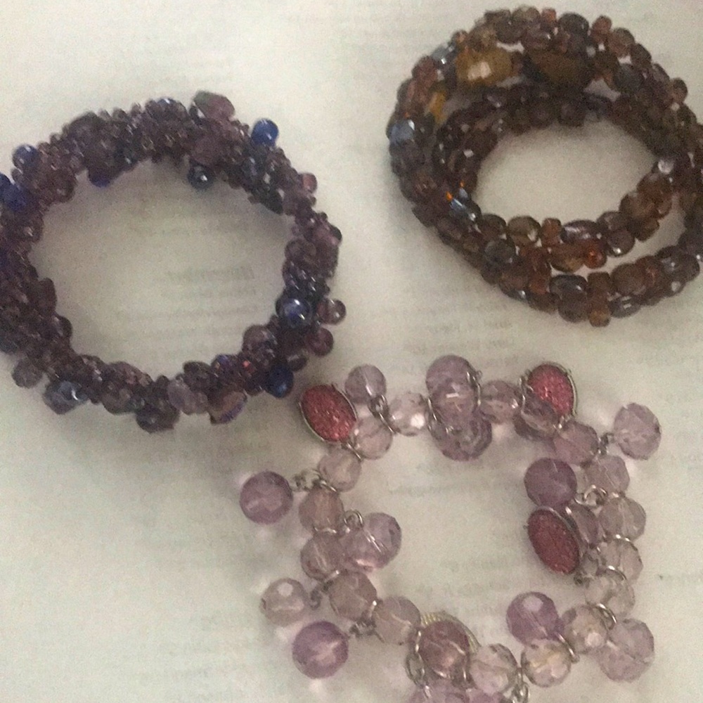 Bracelets Lot of Three (3), Size Large